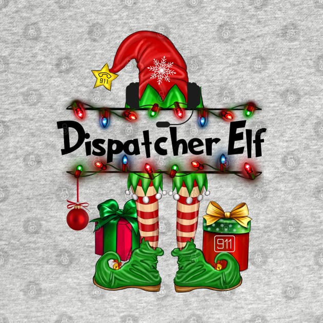 Dispatcher Christmas Elf by Shirts by Jamie